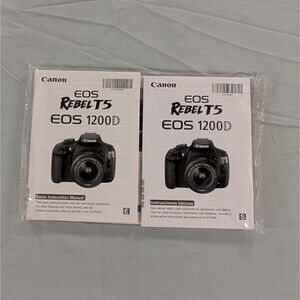 Canon Rebel T5 EOS 1200D Instruction Owners Manual Book NEW